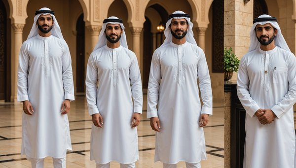 Qamis émirati pour homme : 5 looks confortables et modernes